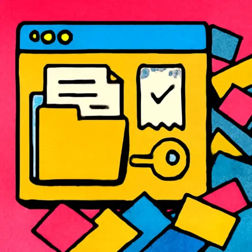 An organized browser profile compartment separates paperwork documents and a confirmation receipt from a clutter of loose tabs.