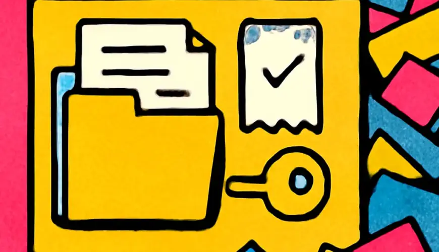 An organized browser profile compartment separates paperwork documents and a confirmation receipt from a clutter of loose tabs.