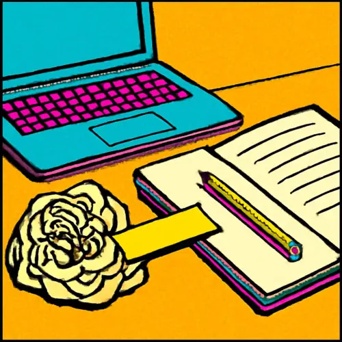 A small note forms a bridge between interrupted desk work and a clear next step.