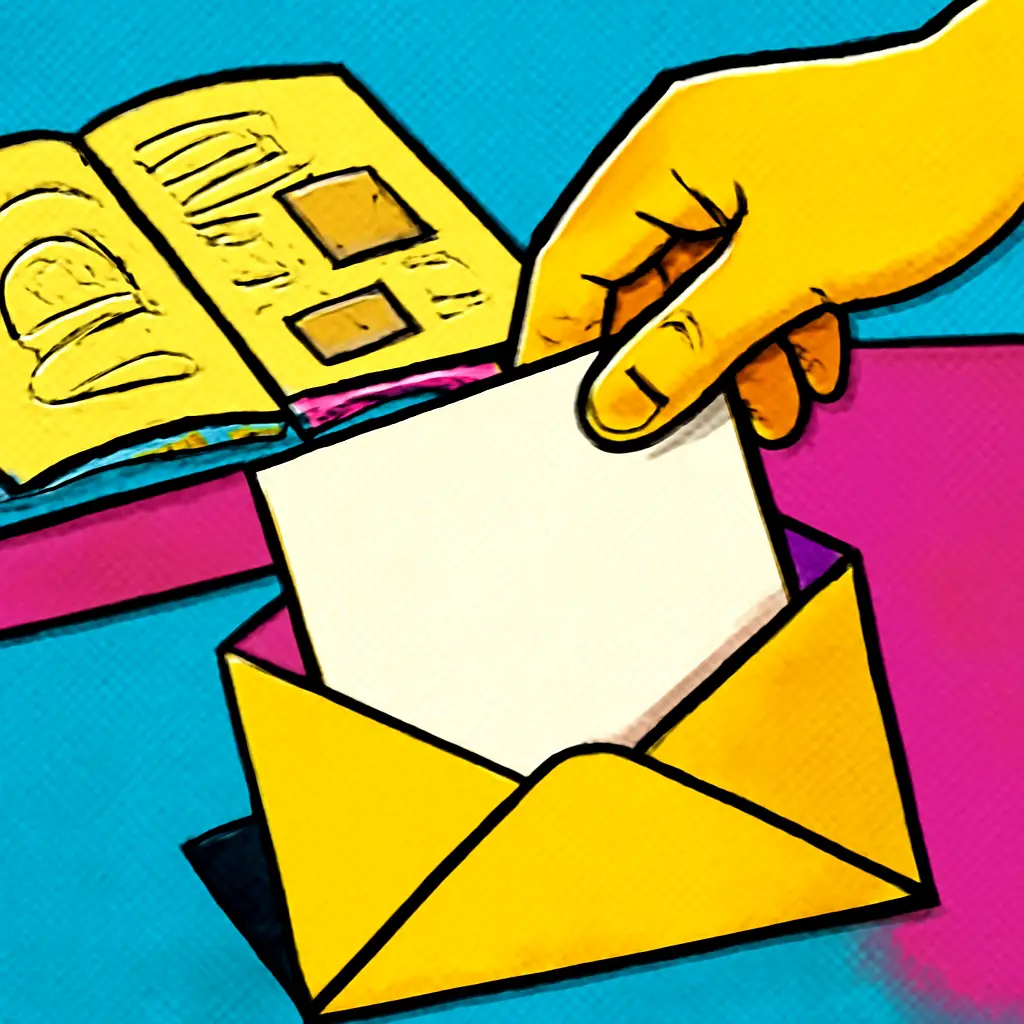A polished document is separated from a notebook full of private working notes before sharing.