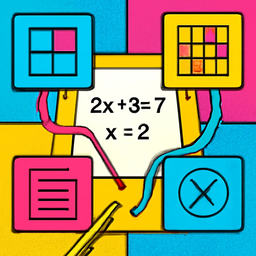 An illustration of one study problem branching into varied practice cards that share an underlying pattern.