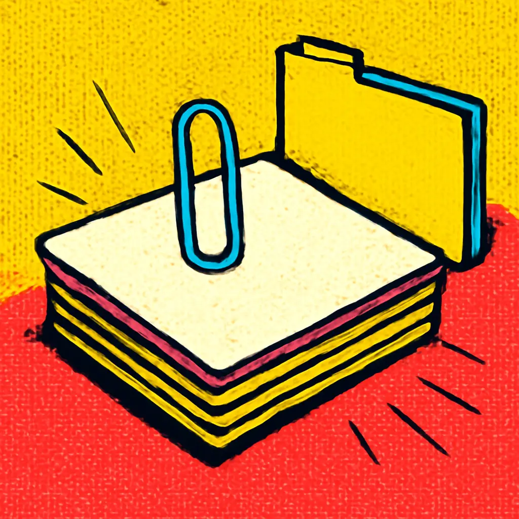 A separated decision card organized with other business records, representing a small-business exception log.